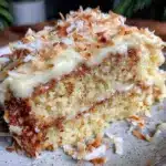 moist coconut cake - featured image