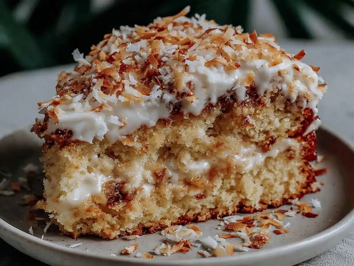 moist coconut cake preparation steps