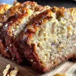 moist gluten-free banana bread with walnuts - featured image