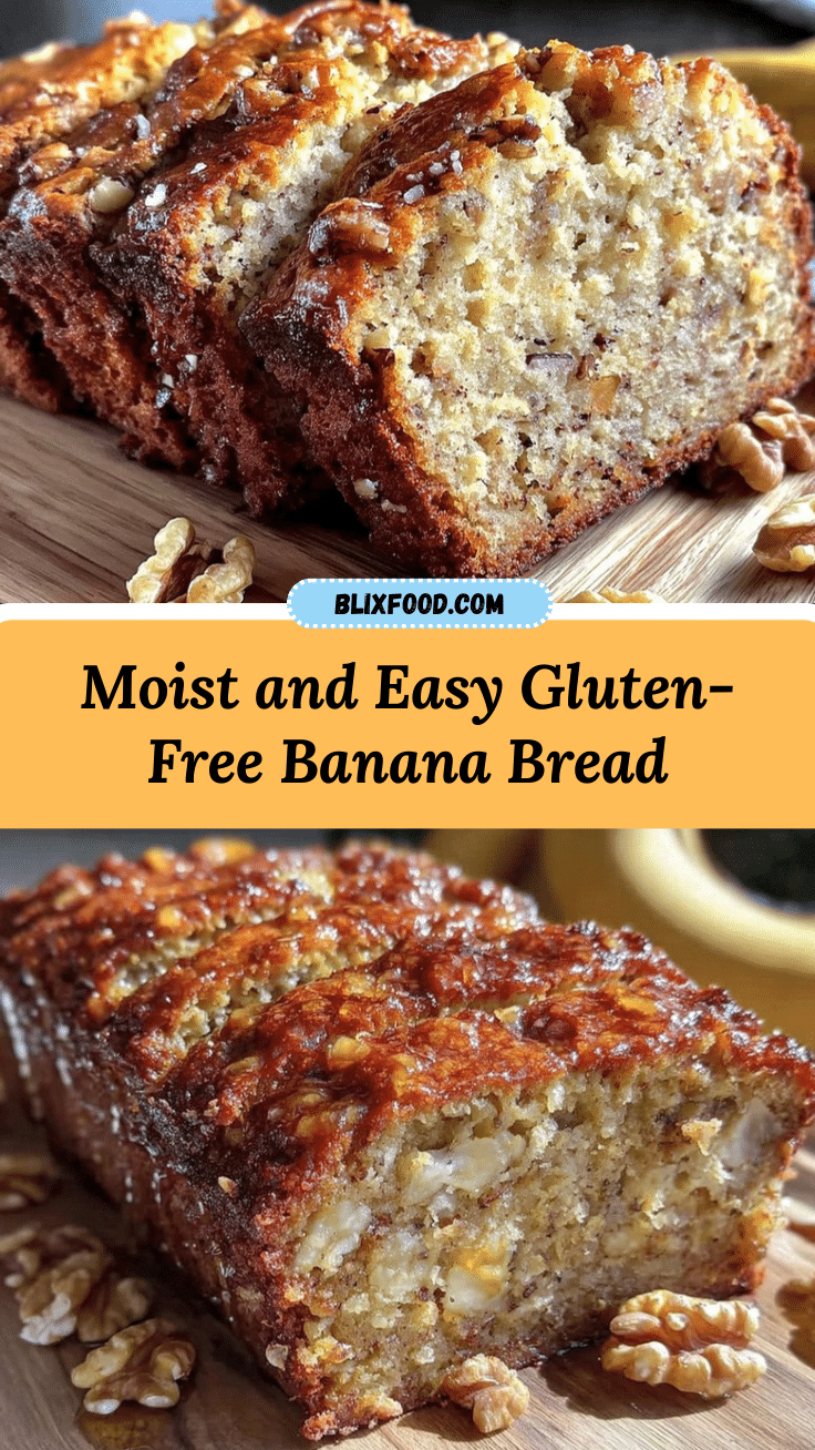 moist gluten-free banana bread with walnuts recipe