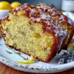 moist lemon lavender pound cake - featured image