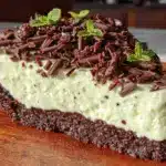 no-bake grasshopper pie - featured image