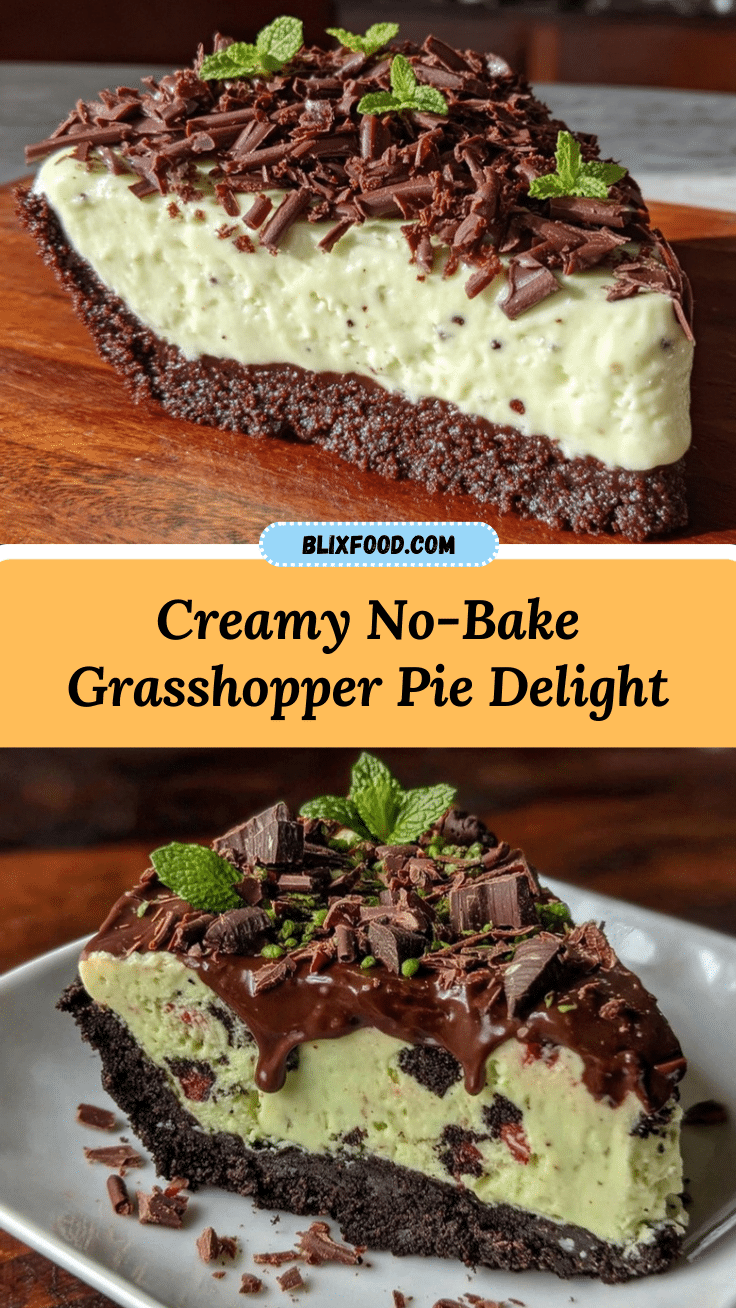 no-bake grasshopper pie recipe