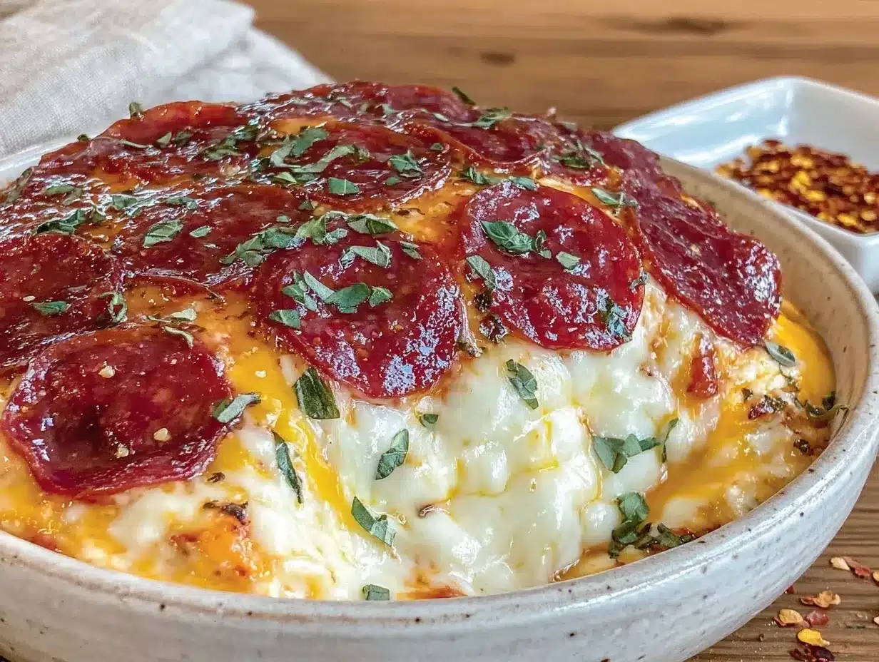 pepperoni pizza dip preparation steps
