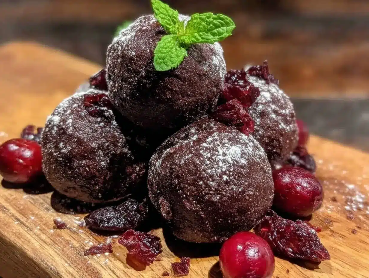 red wine chocolate truffles preparation steps