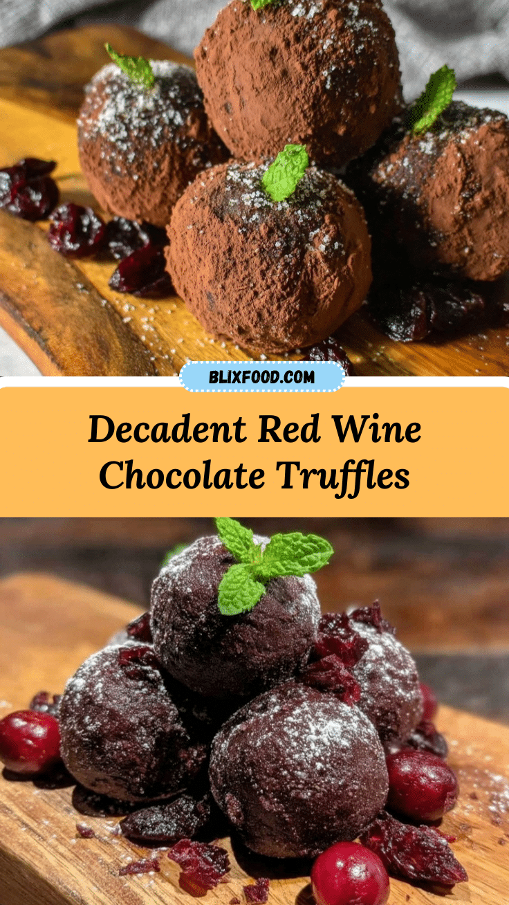 red wine chocolate truffles recipe