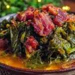 savory collard greens with ham hock - featured image
