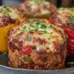 savory stuffed bell peppers - featured image
