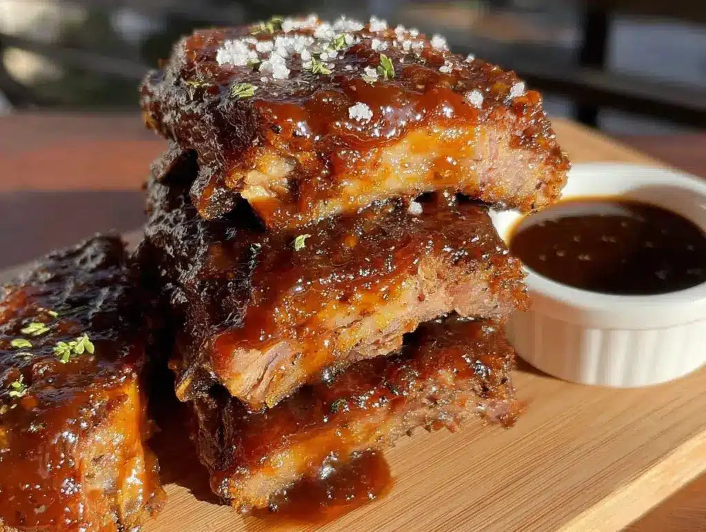 slow cooker bbq ribs - featured image