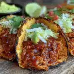 slow cooker chicken tacos - featured image