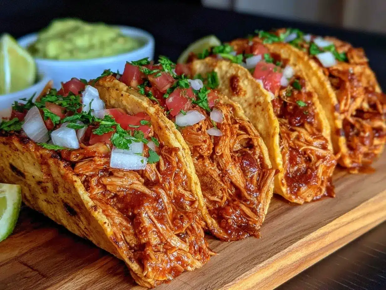 slow cooker chicken tacos preparation steps