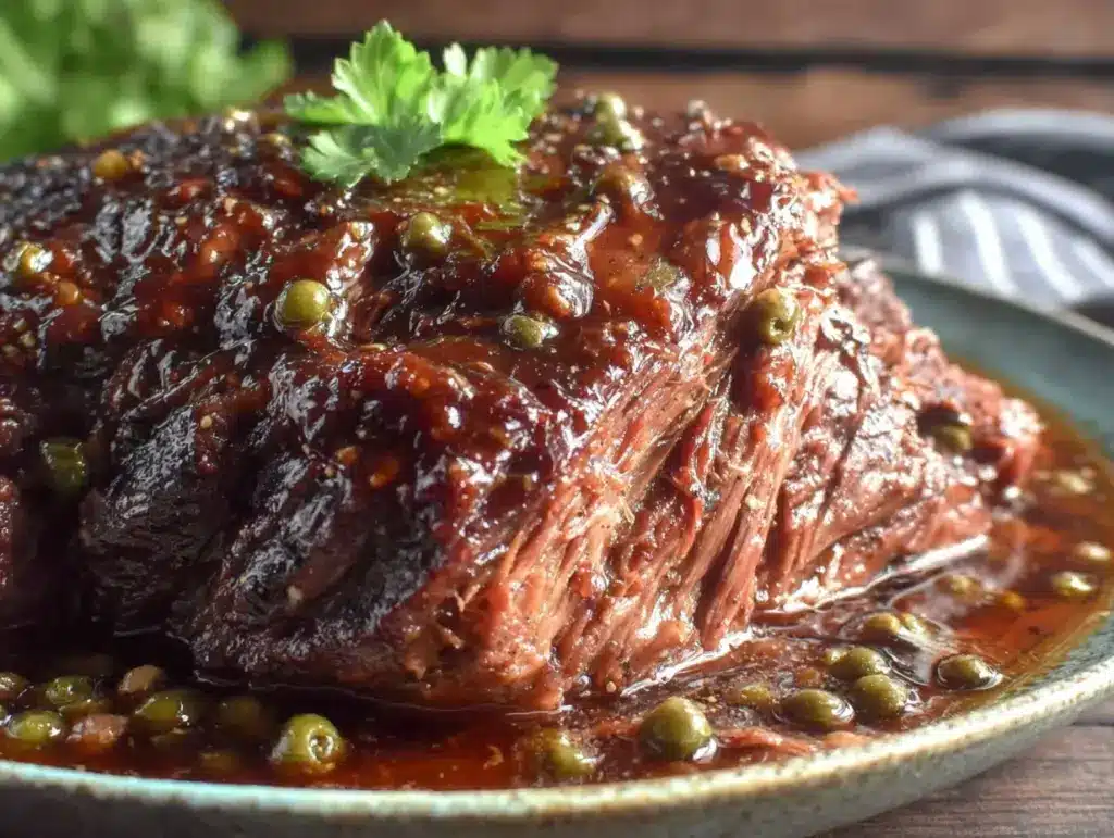 slow cooker mississippi pot roast - featured image