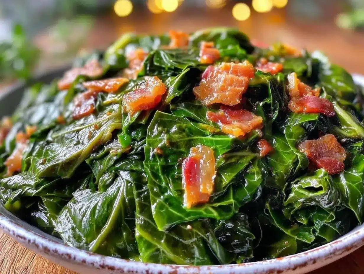 Southern collard greens recipe preparation steps