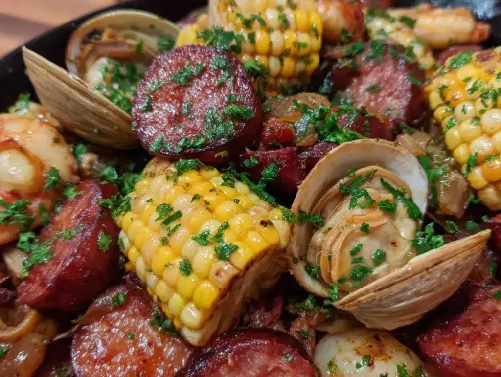 stovetop clam bake recipe - featured image