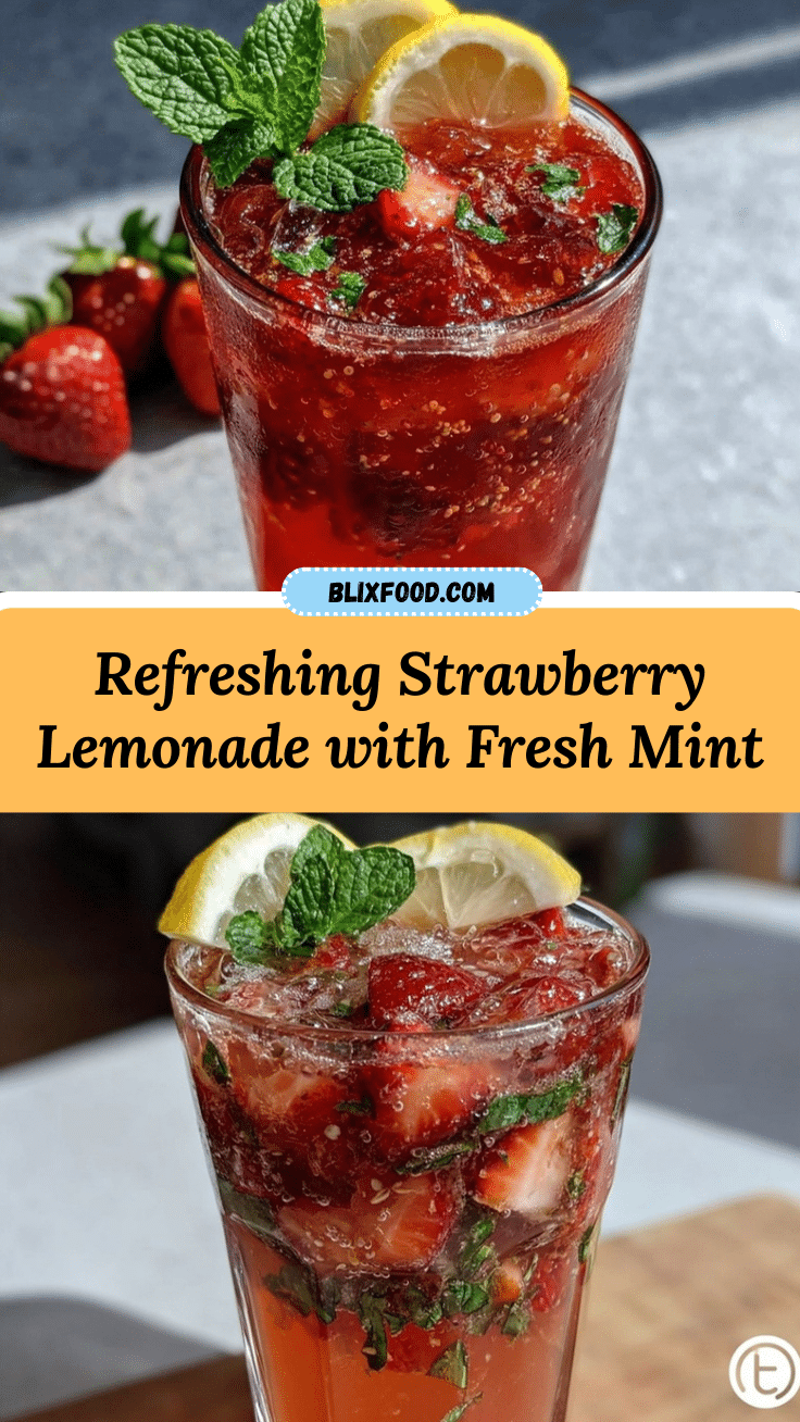 strawberry lemonade with fresh mint recipe