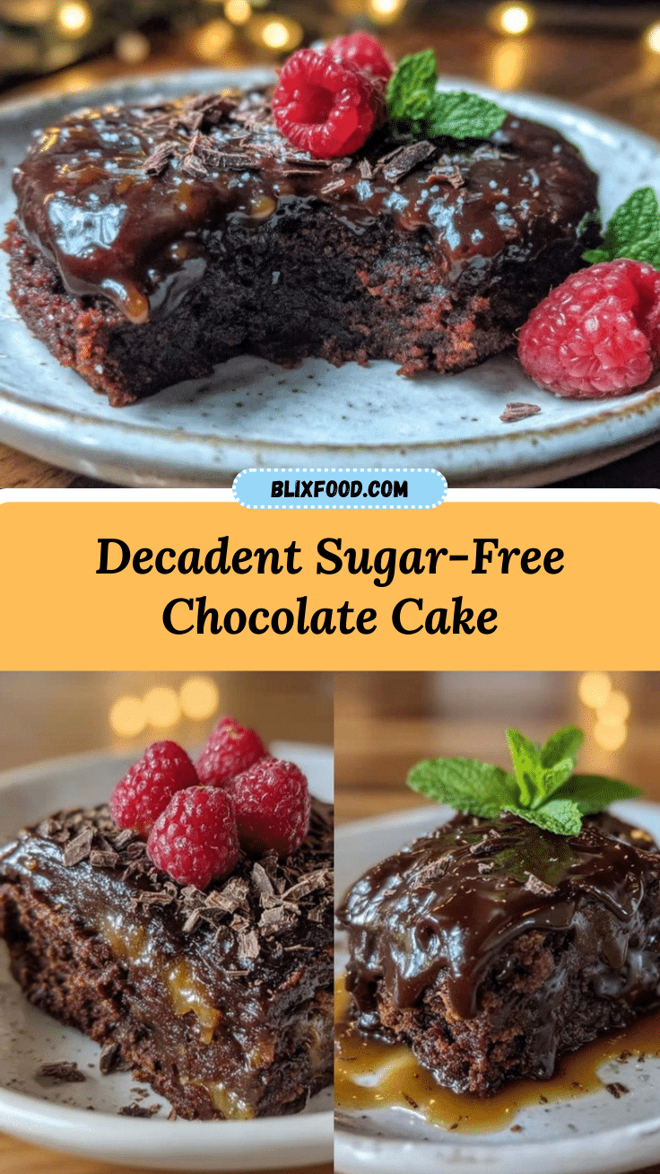 sugar-free chocolate cake recipe