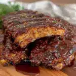 tender crockpot bbq ribs - featured image