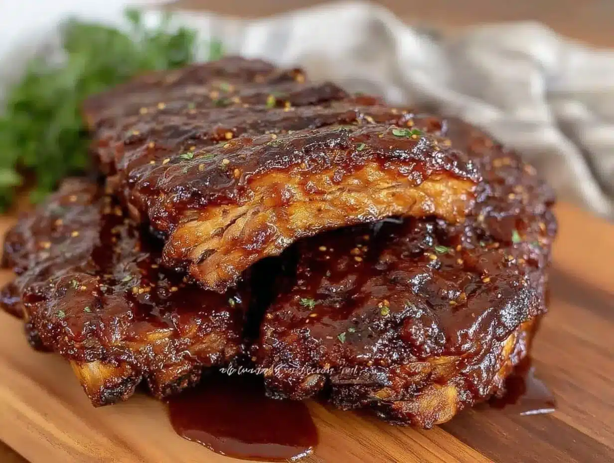 tender crockpot bbq ribs preparation steps