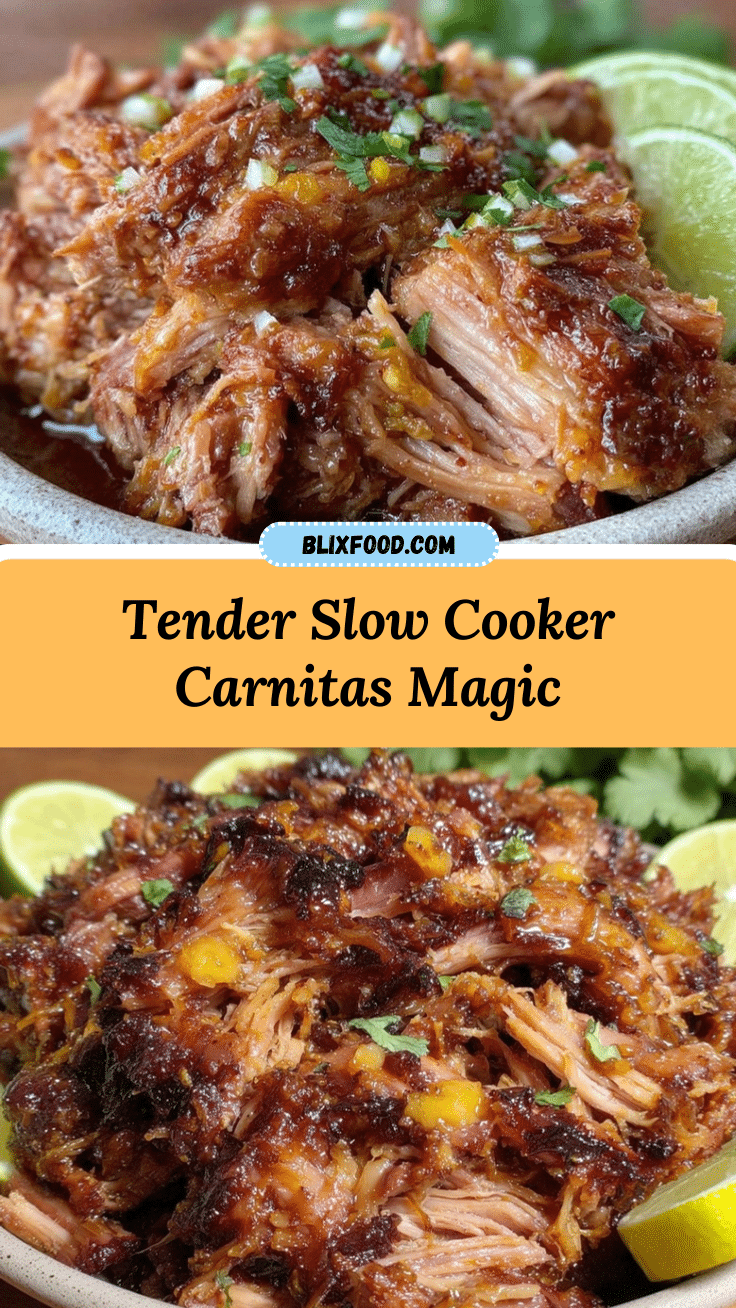 tender slow cooker carnitas recipe