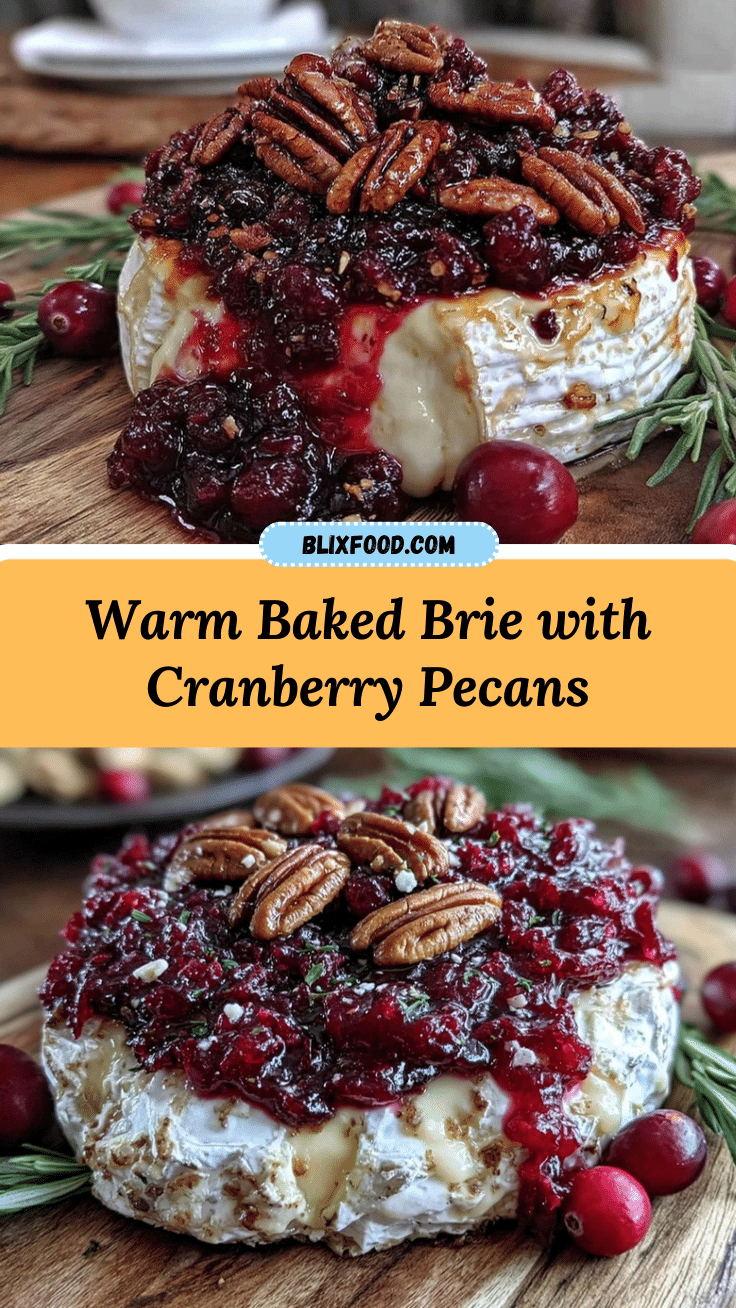 baked brie with cranberry and pecans recipe