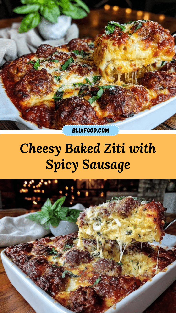 baked ziti with italian sausage recipe