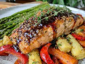 balsamic glazed salmon - featured image