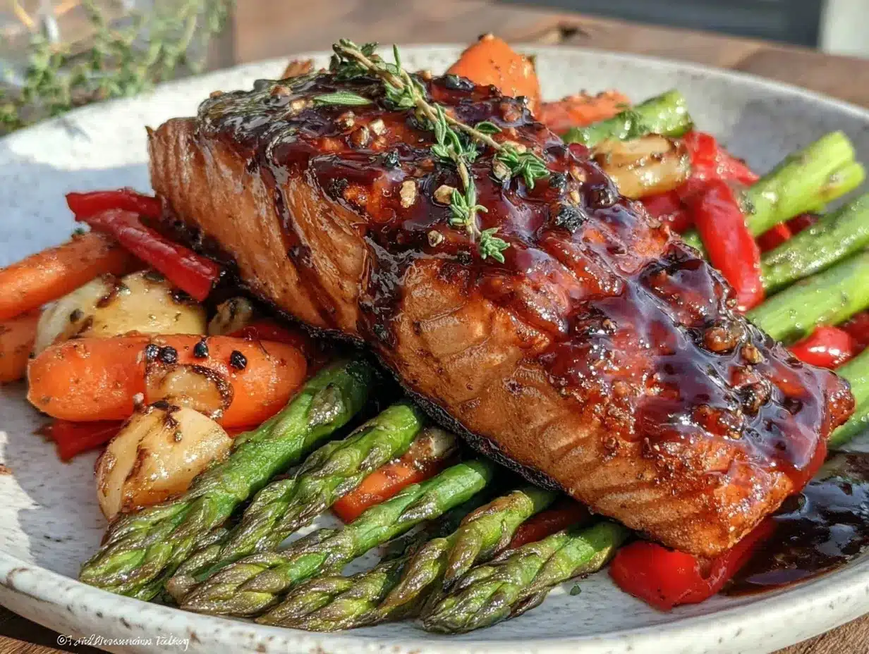 balsamic glazed salmon preparation steps
