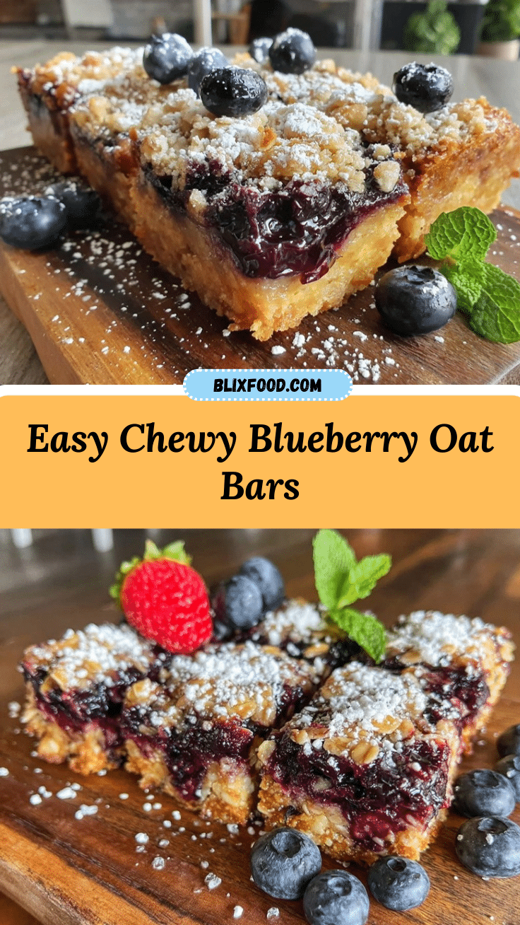 blueberry oat breakfast bars recipe
