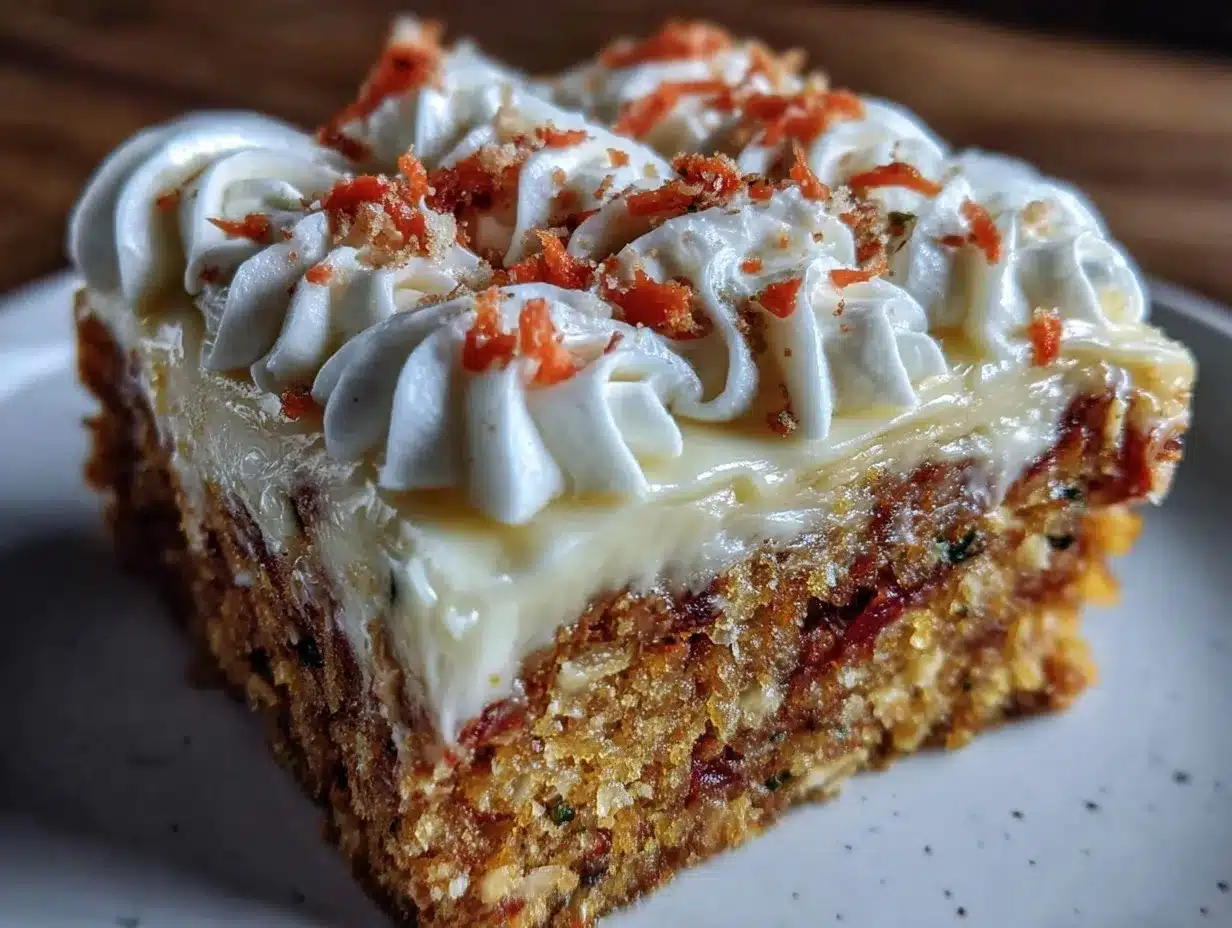 carrot cake cheesecake preparation steps