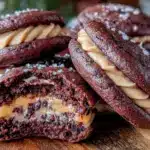 chocolate espresso sandwich cookies - featured image