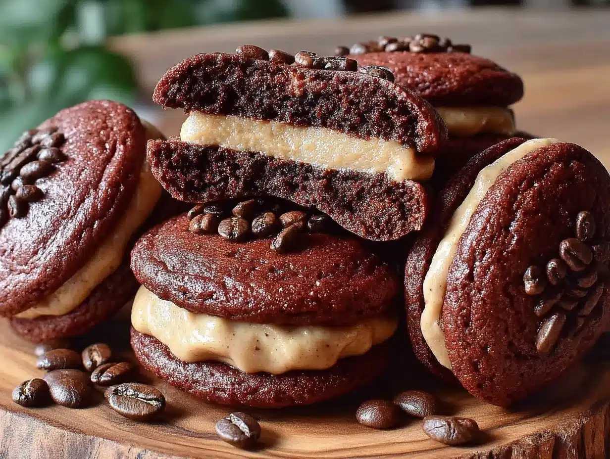 chocolate espresso sandwich cookies preparation steps