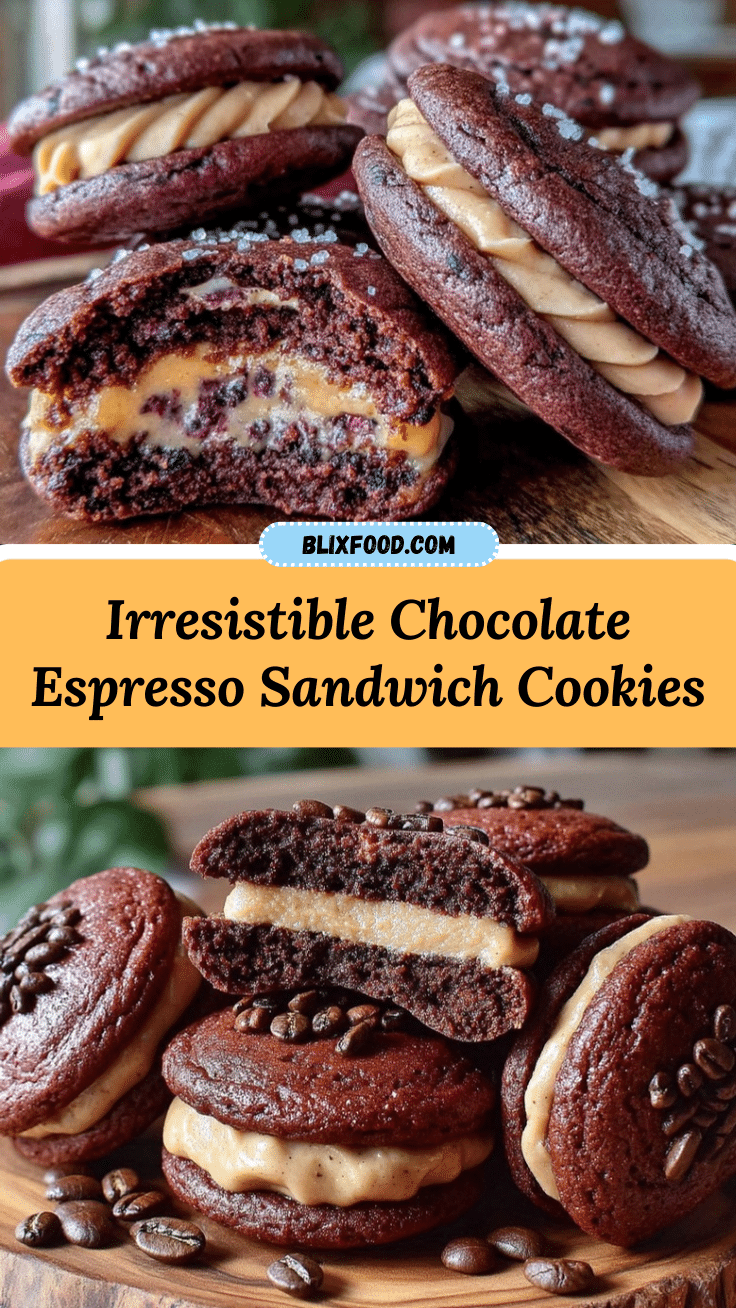 chocolate espresso sandwich cookies recipe