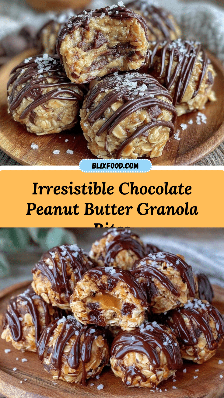 chocolate peanut butter granola bites recipe