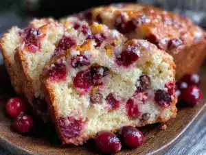 cranberry orange walnut bread - featured image
