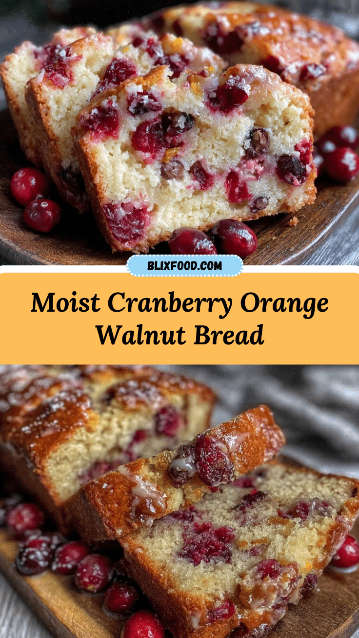 cranberry orange walnut bread recipe