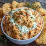 creamy buffalo chicken dip - featured image