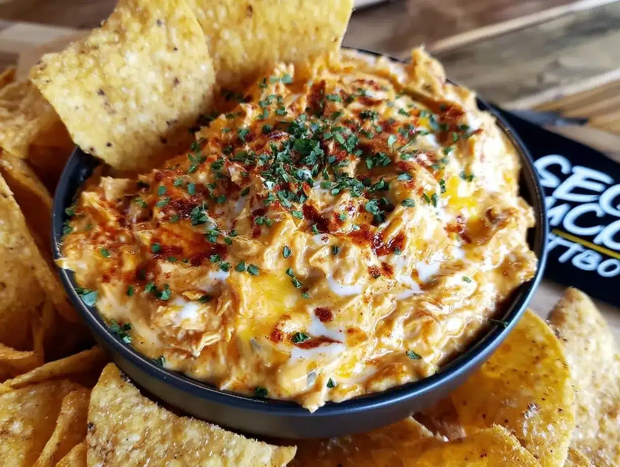 creamy buffalo chicken dip preparation steps