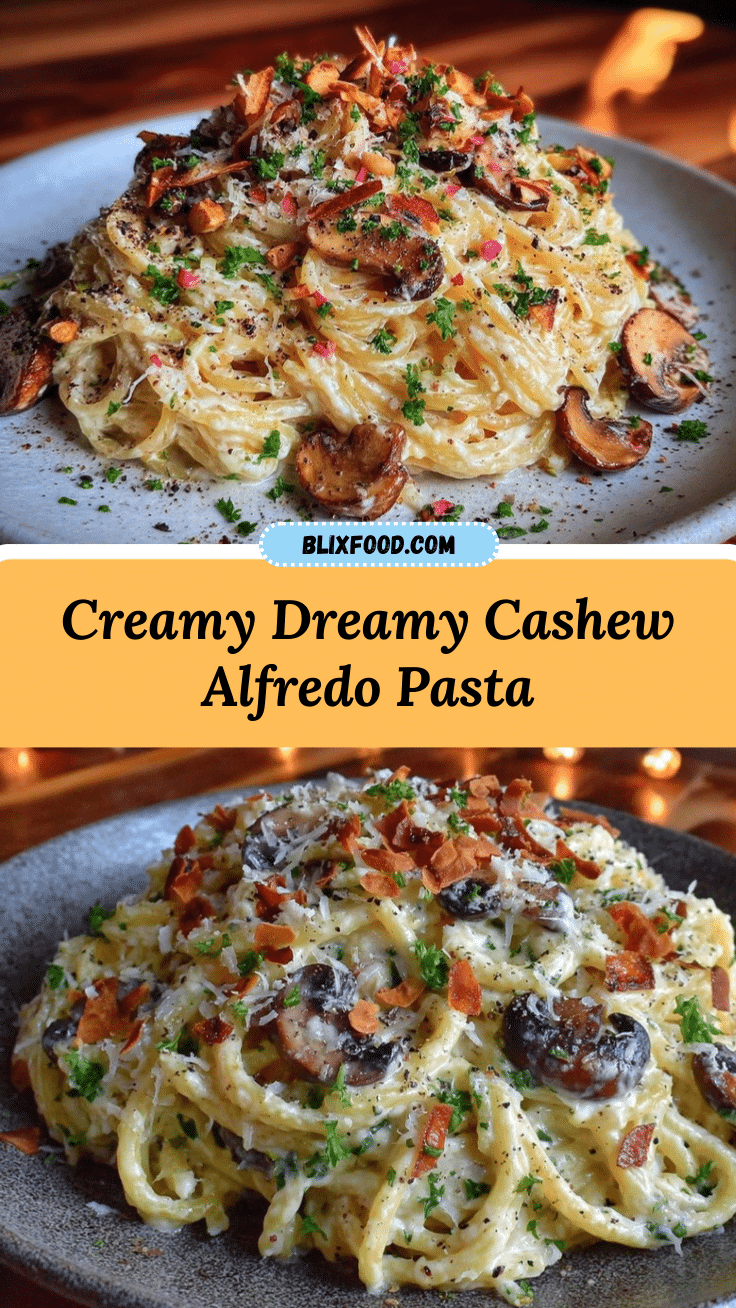 creamy cashew alfredo pasta recipe