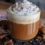 creamy chai spice london fog tea latte - featured image