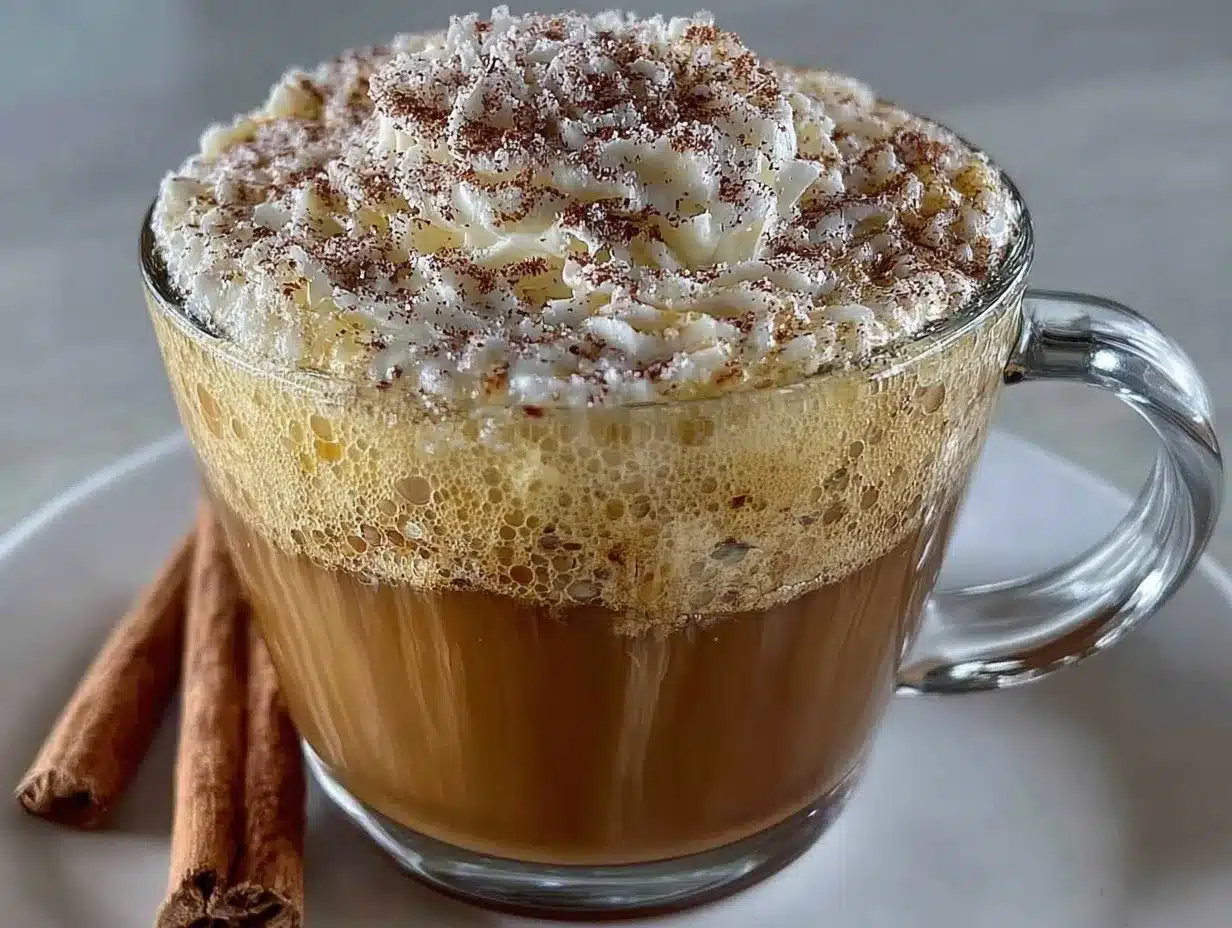 creamy cinnamon vanilla rooibos tea latte preparation steps