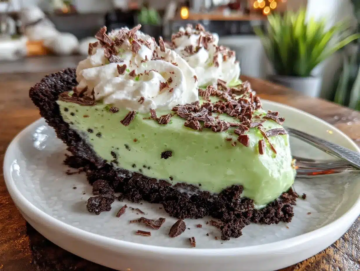 creamy grasshopper pie preparation steps