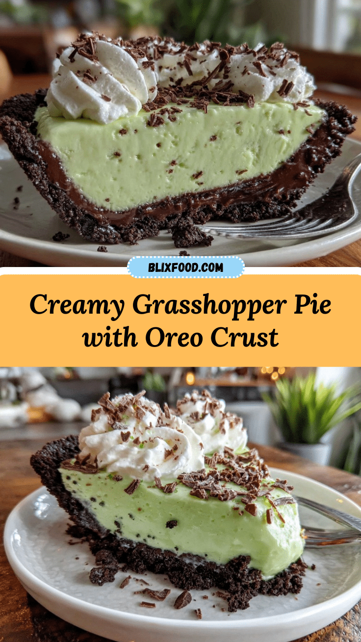 creamy grasshopper pie recipe