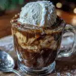 creamy irish coffee affogato - featured image