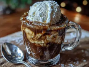 creamy irish coffee affogato - featured image