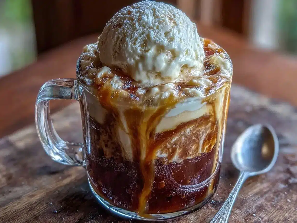 creamy irish coffee affogato preparation steps