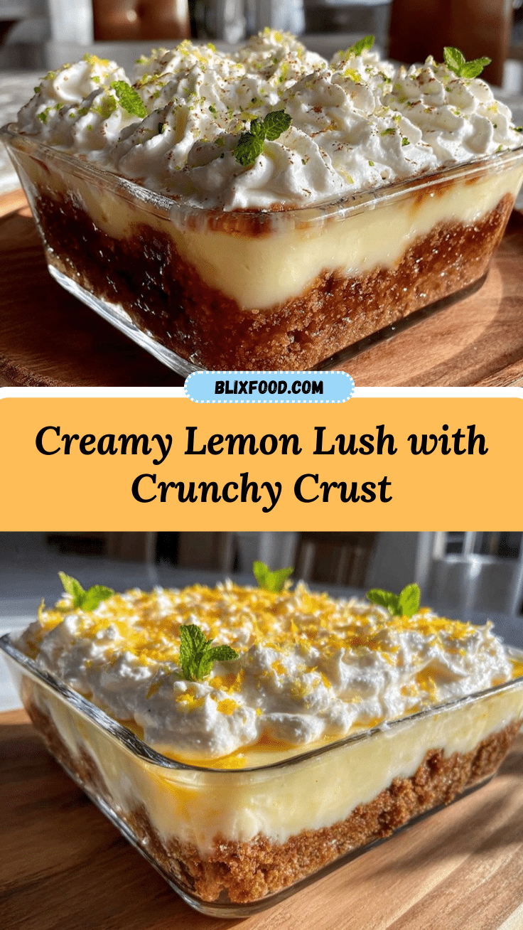 creamy lemon lush dessert recipe