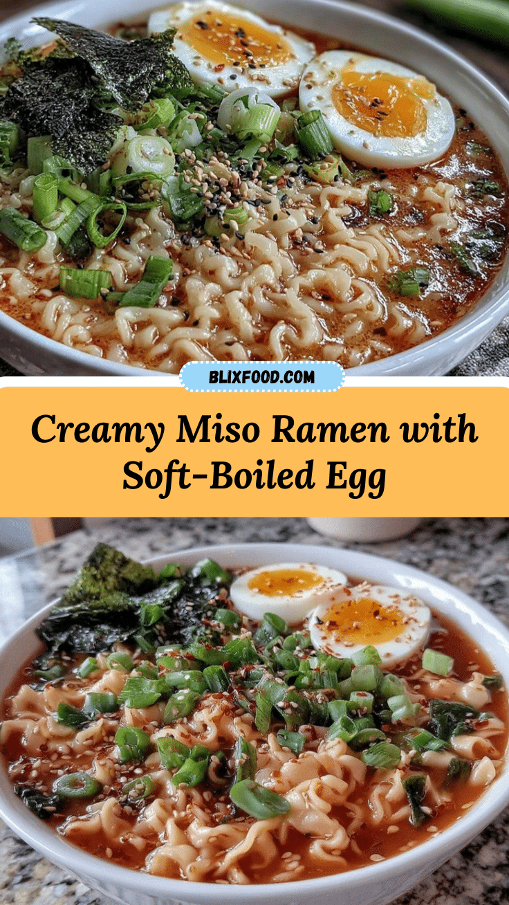 creamy miso ramen with soft-boiled egg recipe