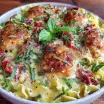 creamy one-pot tuscan chicken pasta - featured image