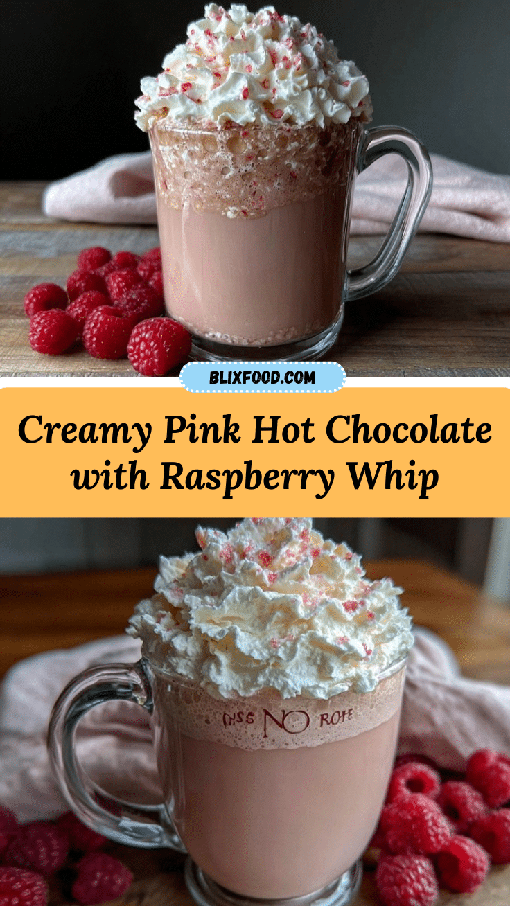 creamy pink hot chocolate recipe
