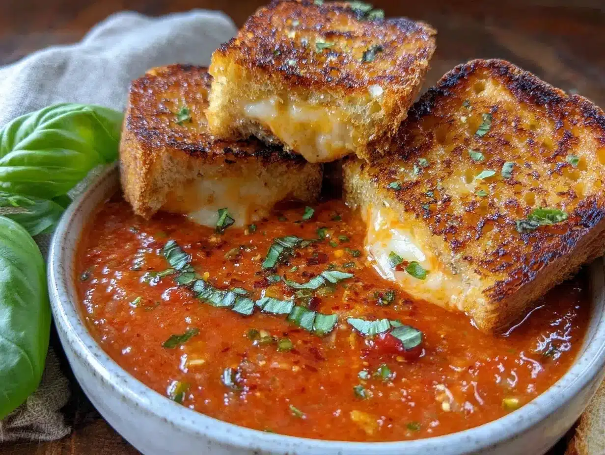 Creamy Roasted Tomato Basil Soup preparation steps